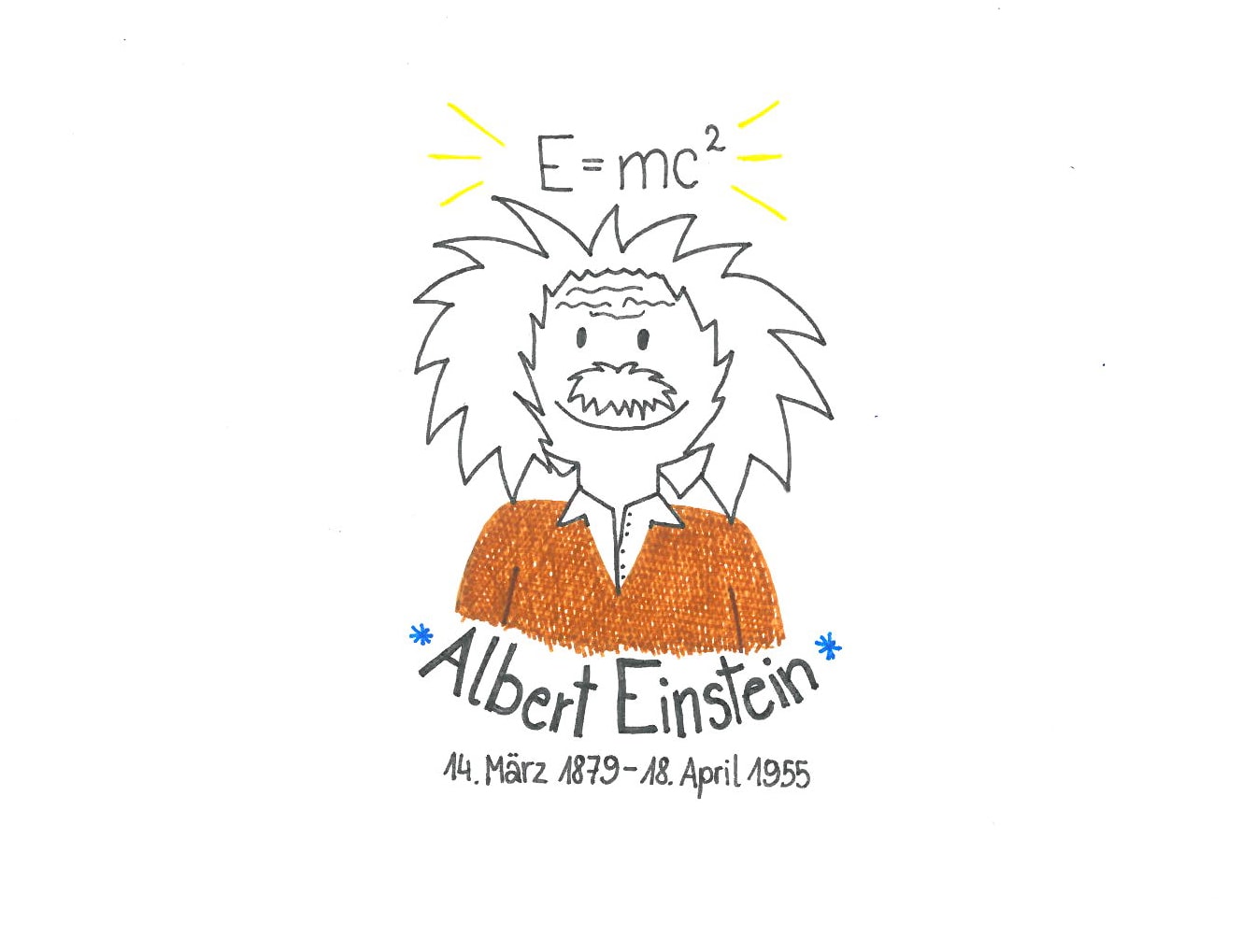 Illustration von Albert Einstein