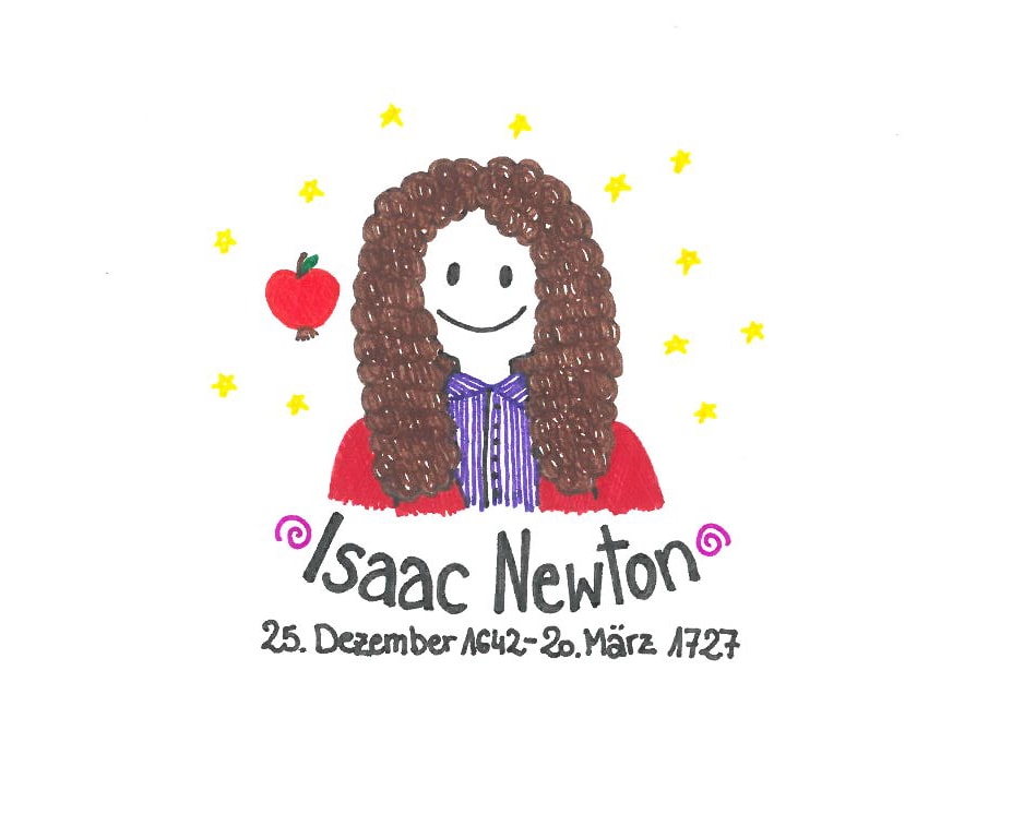 Illustration von Isaac Newton