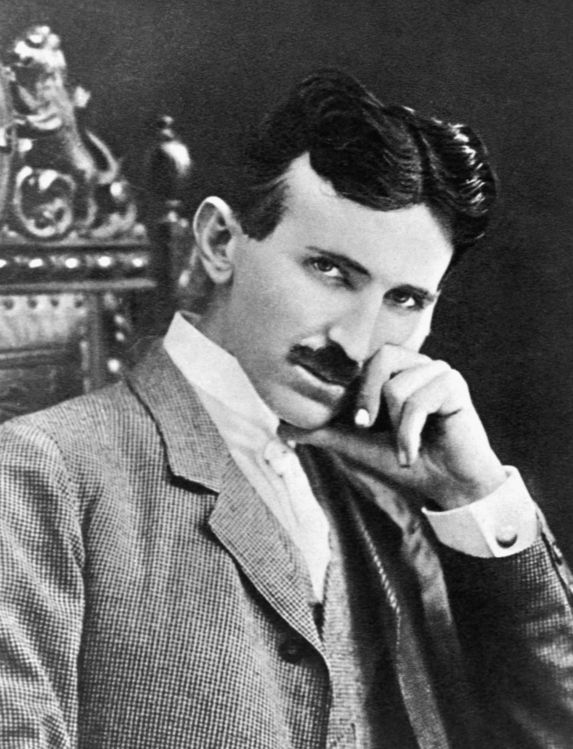 Fotografie von Nikola Tesla