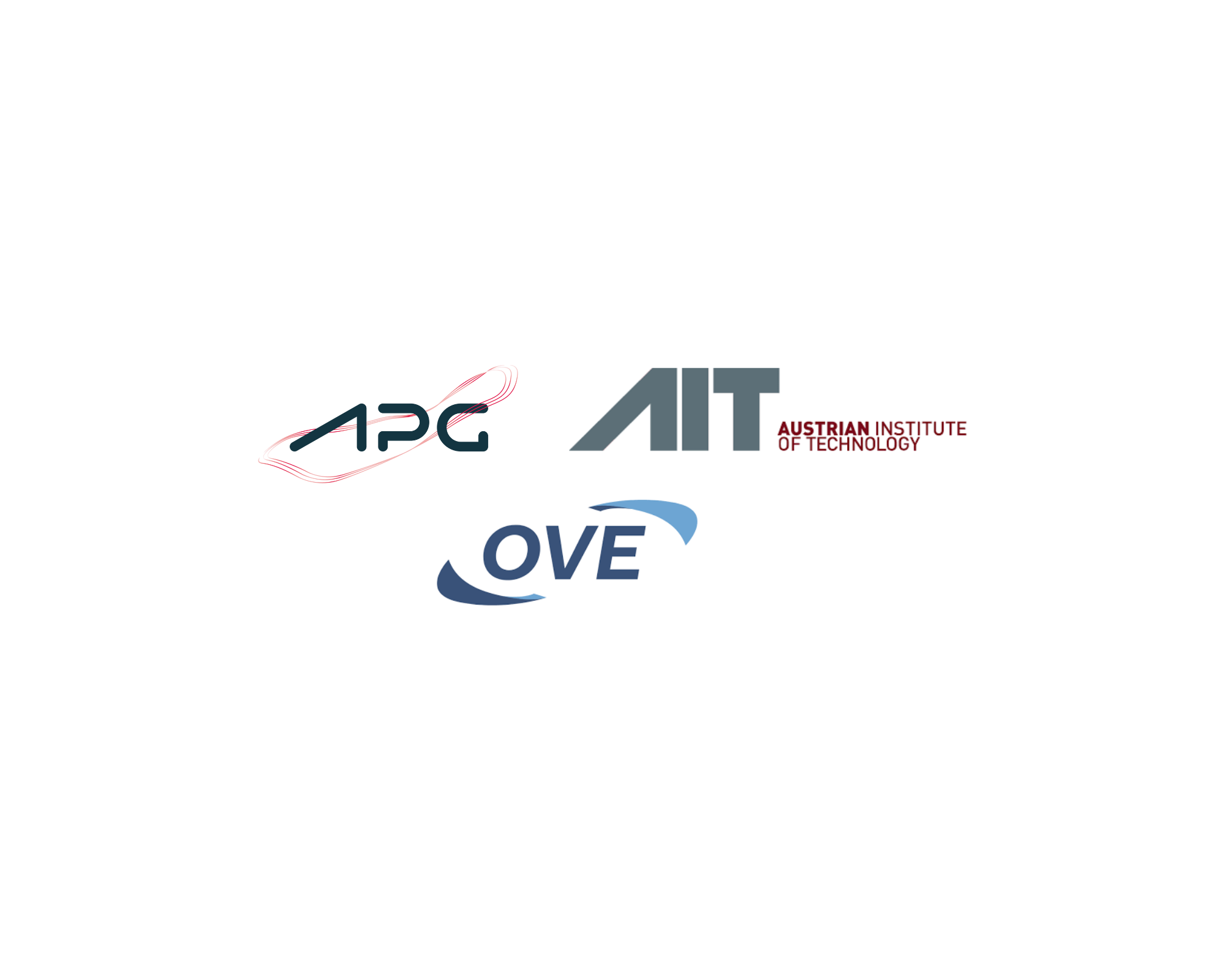 Die Logos von APG, AIT und OVE