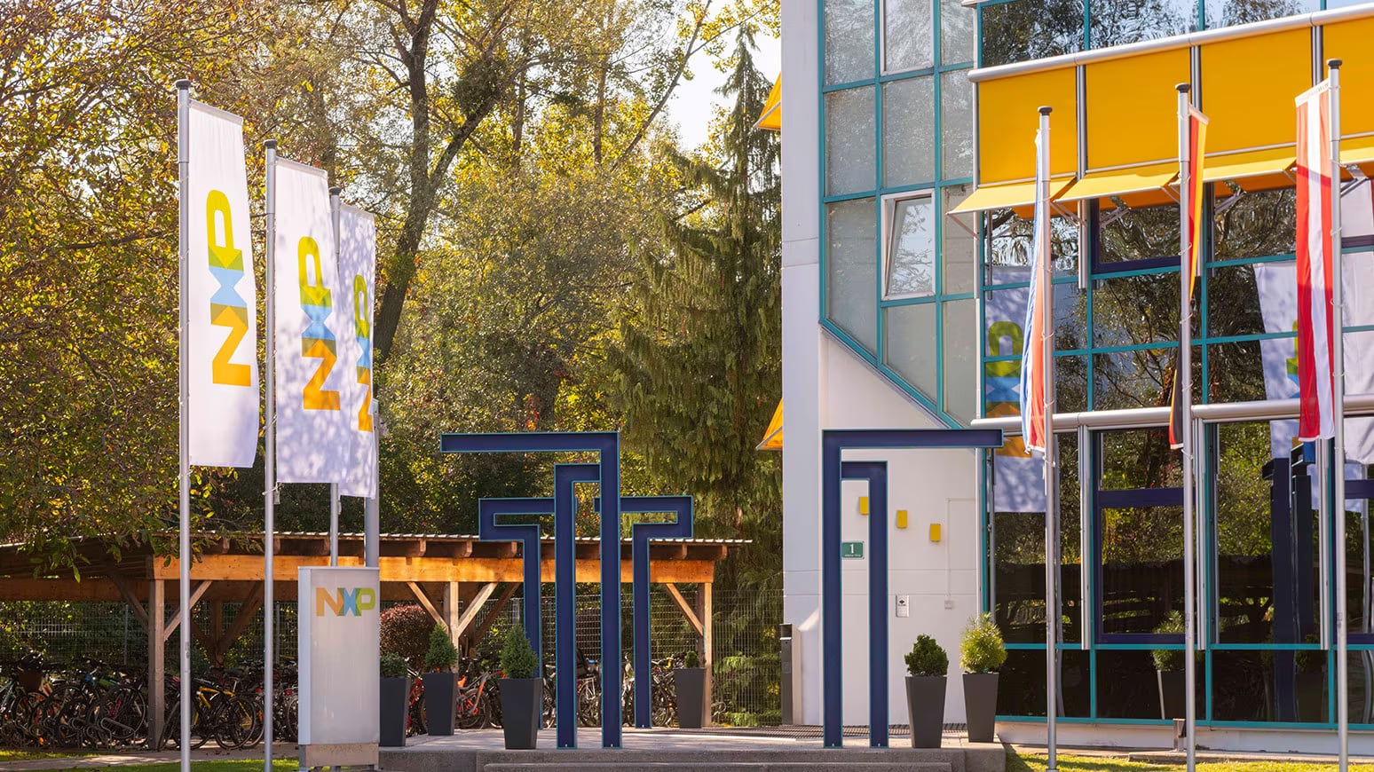 Außenansicht des Hauptsitzes von NXP in Gratkorn.